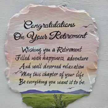 Retirement 14x12 inches