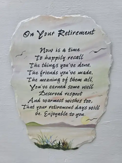 Retirement  18x14