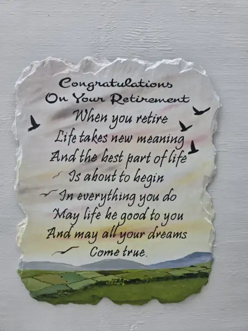 Retirement 18x14 inc