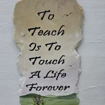 Teacher 18x 10 inc